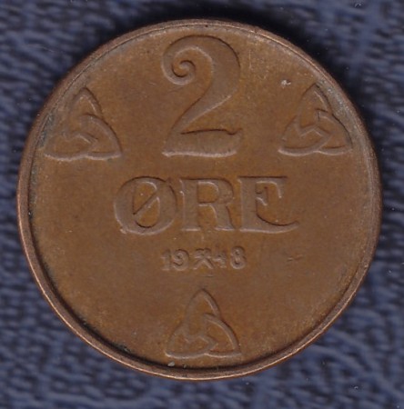 2 øre 1948 kv. 1/1+
