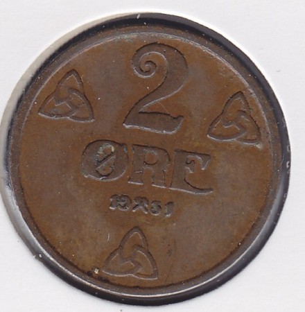 2 øre 1931 kv. 1