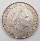 Nederland: 2 1/2 gulden 1961 kv. 1+ thumbnail