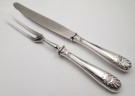 Slottssølv: Forskjærssett kniv og gaffel i 830 S og stål thumbnail