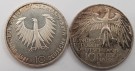 Tyskland: 4 stk minne 10 mark sølv mynter.  thumbnail