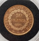 Frankrike: 20 francs 1897 kv. 1/1+ thumbnail