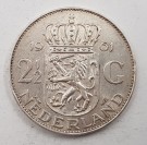 Nederland: 2 1/2 gulden 1961 kv. 1+ thumbnail