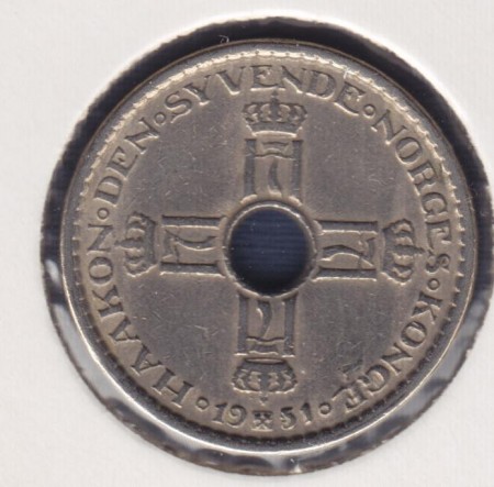 1 kr 1951 kv. 1