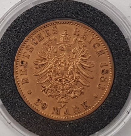 Tyskland: 20 mark 1883 kv. 1  Preussen