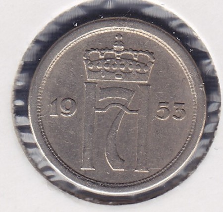 25 øre 1953 kv. 1