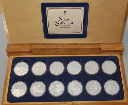 12 medaljer i serien norges sølvskatt.