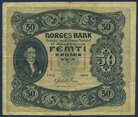 50 kr 1942 C.4469428 kv. 1-/2
