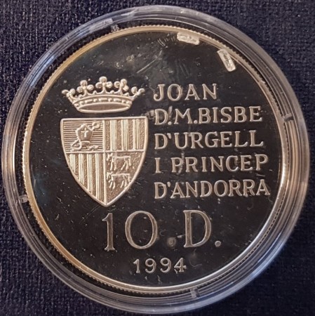 Andorra: 10 diners 1994 - Banesykling (nr. 1)