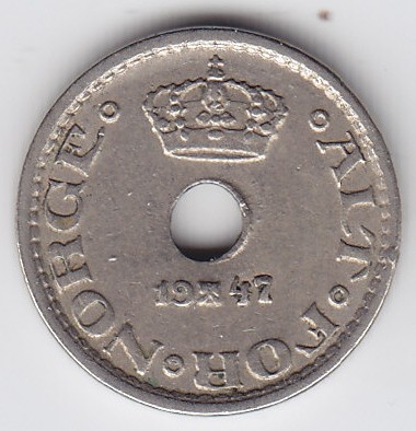 10 øre 1947 kv. 1