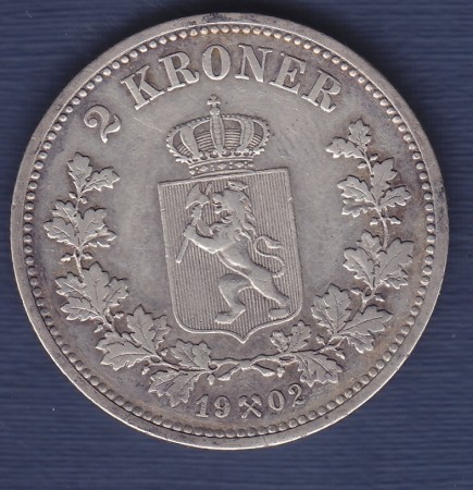 2 kroner 1902 kv. 1