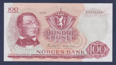 100 kr 1975 Å kv. 1+/01