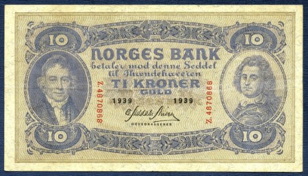 10 kr 1939 Z.4870868 kv. 1/1-