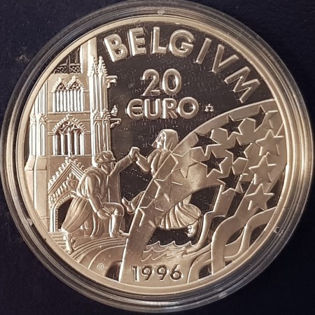 Belgia: 20 euro 1996