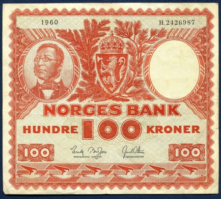 100 kr 1960 H.2426987 kv. 1-