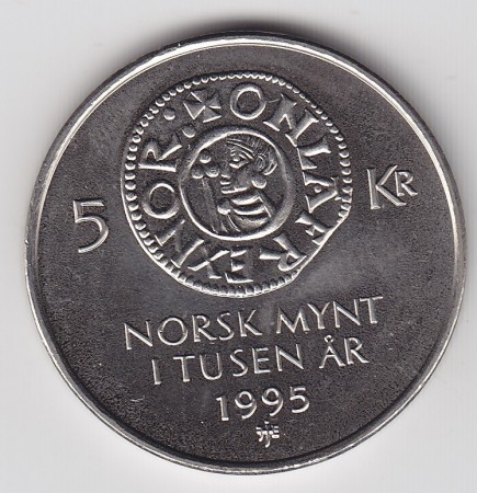 5 kr 1995 NM 1000 år. kv. 0