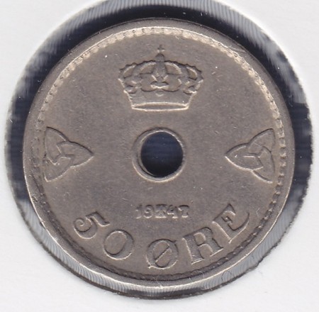 50 øre 1947 kv.1