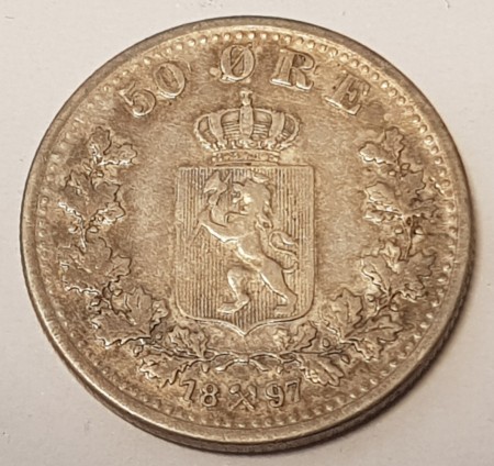 50 øre 1897 kv. 1
