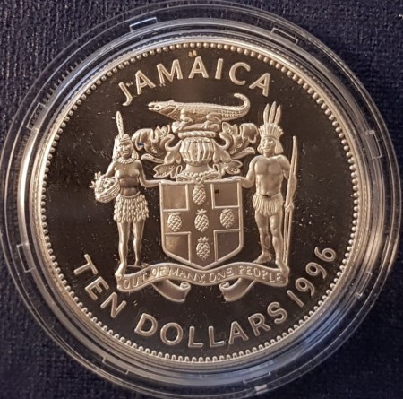 Jamaica: 10 dollars 1996 - stafett (nr. 1)