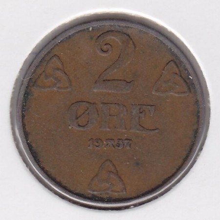 2 øre 1937 kv. 1