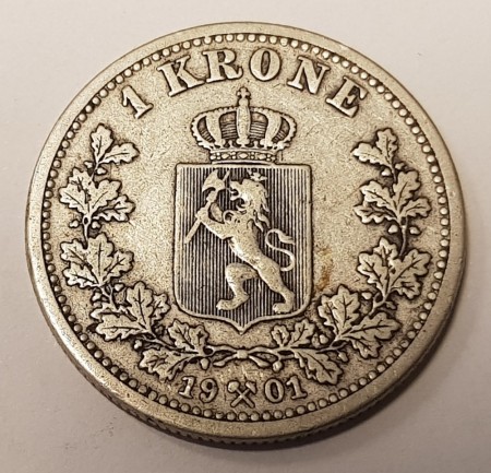 1 kr 1901 kv. 1 (nr. 1)