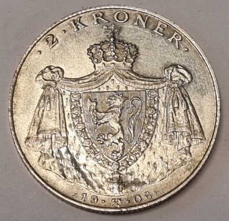2 kr 1906 kv 1+/01 (nr. 1)