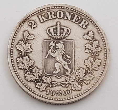 2 kroner 1900 kv. 1 (nr. 2)