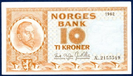 10 kr 1962 Æ.2155519 kv. 1/1+