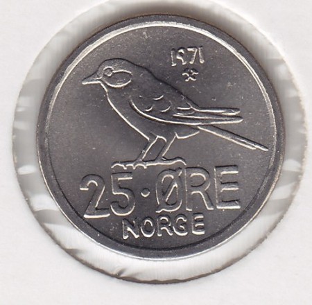 25 øre 1971 kv. 0