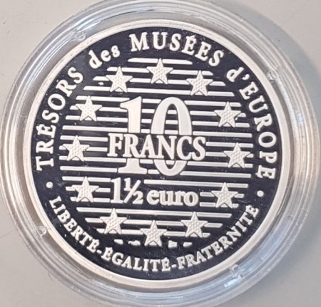 Frankrike: 10 francs/1 1/2 euro 1996