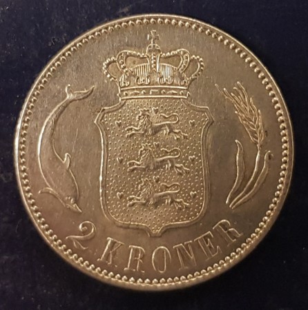 Danmark: 2 kr 1916 kv. 1+