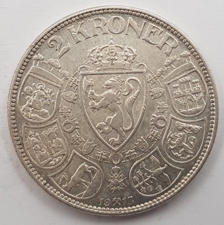 2 kr 1913 kv. 1+ (nr. 1)