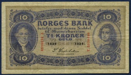 10 kr 1934 T.3538499 kv. 1/1-