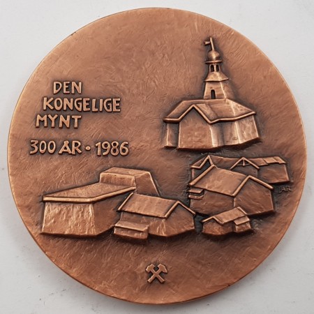 Den Kongelige Mynt 300 år - 1986 (bronse)