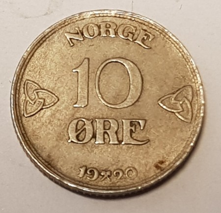 10 øre 1920 kv. 1/1+