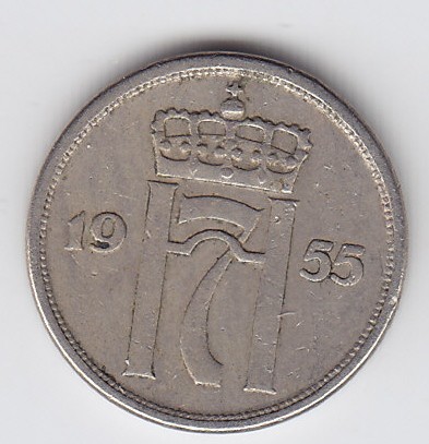 10 øre 1955 kv. 1