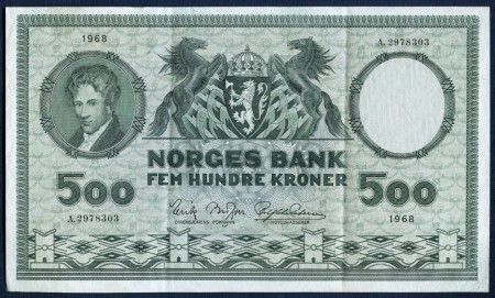 500 kr 1968 A.2978303 kv. 1/1+