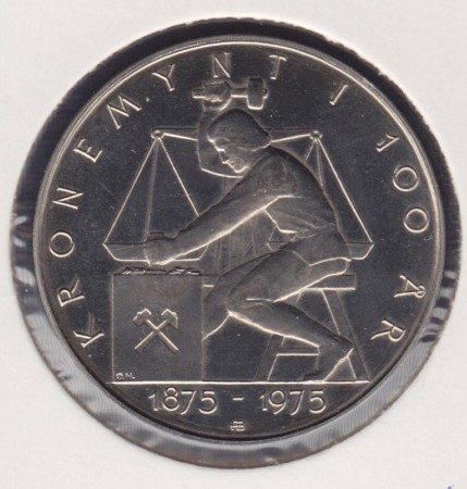 5 kr 1975 Kronemynten 100 år kv. 0