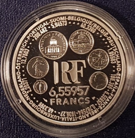 Frankrike: 6,55957 francs 1999 - Europa