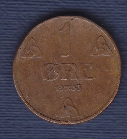 1 øre 1935 kv. 1